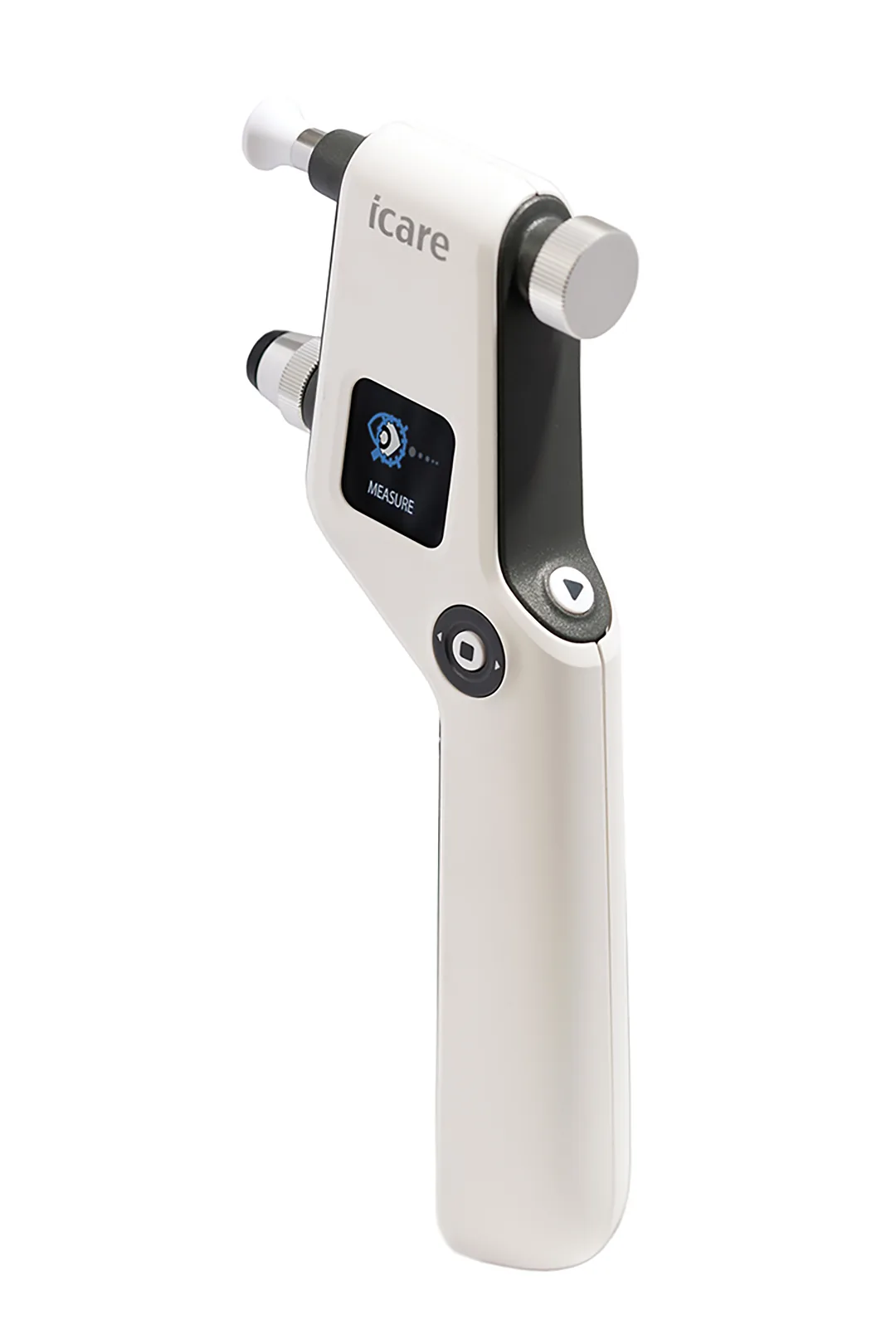 IC100 tonometer side view showing display and controls